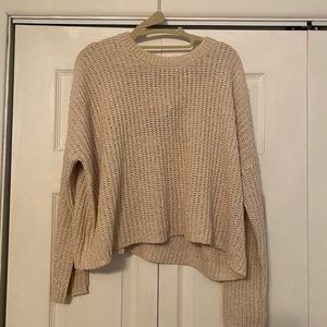 Cropped Knit Sweater
